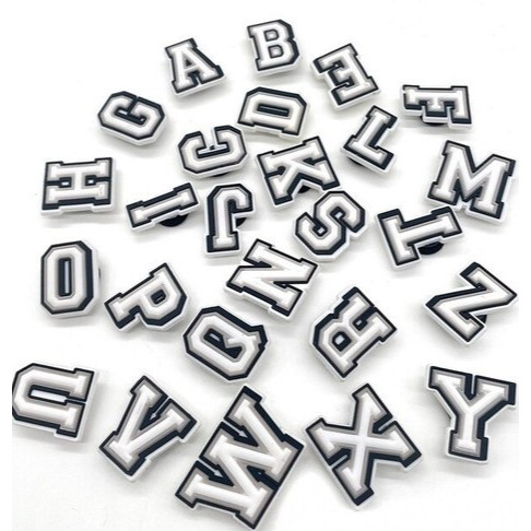Kit 3 a 12 Letras Personalizadas Pins/Enfeites para Cro Rosa ou Branca *LEIA A DESCRIÇÃO*