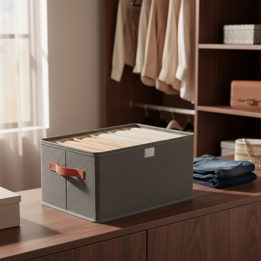 Organizador De Gavetas Colmeia 6 Divisórias Dobrável P/ Meias Calcinhas Cuecas Closet Roupa Interior Organizador Prático