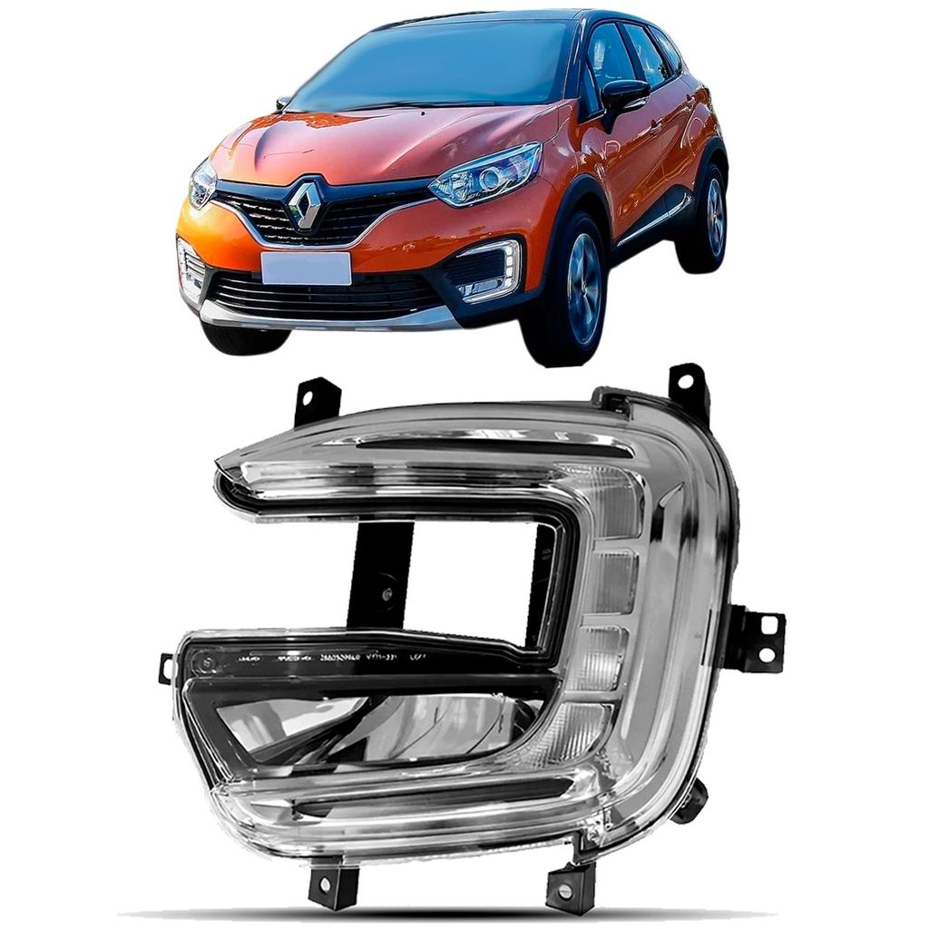 Farol Milha Captur 2017 2018 2019 2020 2021 DRL Esquerdo