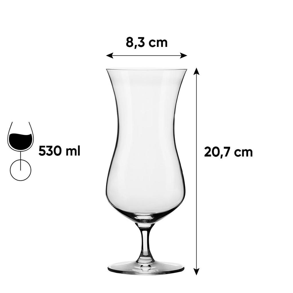 Jogo de 6 Taças de Cristal Para Coquetel 530 Ml Classic — imagem 2 de 2