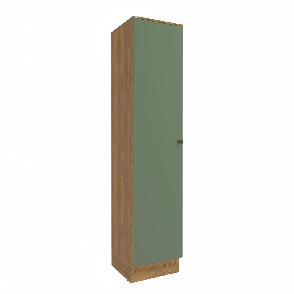 Paneleiro Celeste Kappesberg 100% MDF 1 Porta Nogueira/Verde 50cm