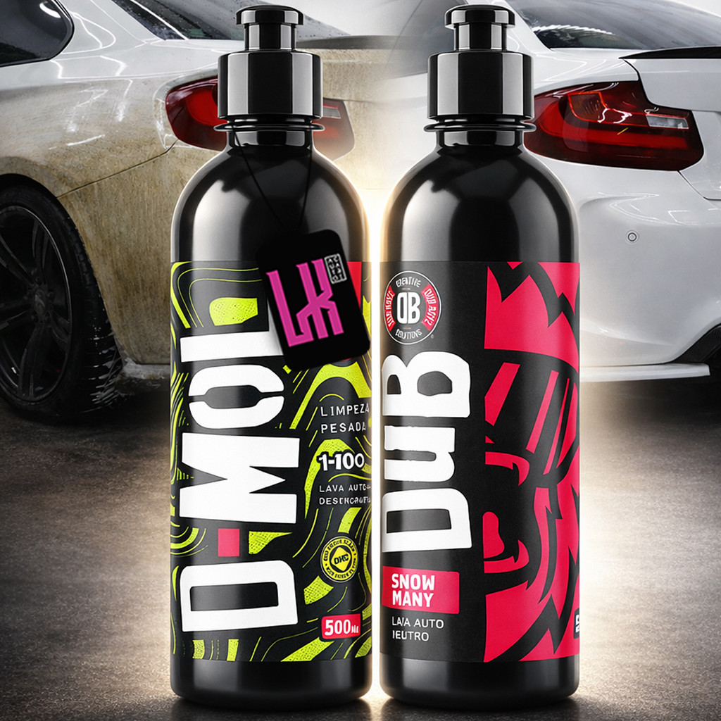Kit Snow Many D Mol 500ml Dub Boyz Shampoo Neutro Desincrustante Tira Barro Terra Limpeza Pesada