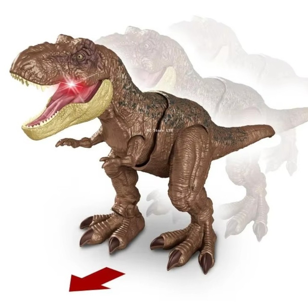 Dino Tiranossauro T - Rex Brinquedo Eletrônico Dinossauro que Anda com Som Rugido Luz