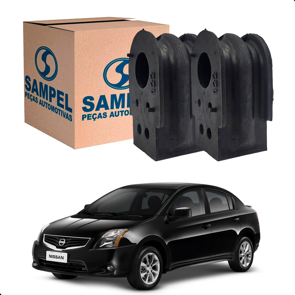 Par Bucha Barra Estababilizadora Dianteira Nissan Sentra 2007 A 2012