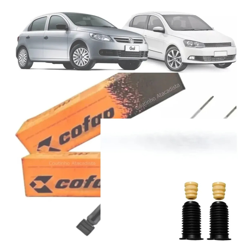 Par Amortecedor Cofap Traseiro Gol / Voyage G5 G6 G7 + Kit