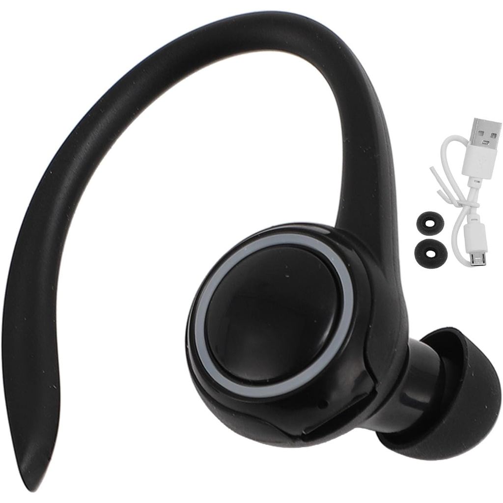 Fone de Ouvido ASHATA com Gancho de Orelha Lateral, Fones de Ouvido Bluetooth com Gancho de Orelha, Fones de Ouvido Intr