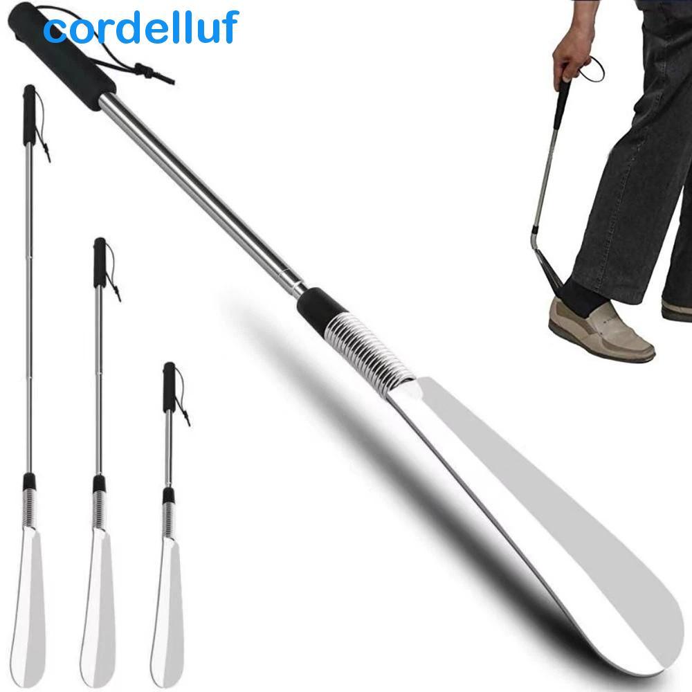 Buzina De Sapato Extensível CORDELLUF , Calçadeira Telescópica De Aço Inoxidável Com Cabo Longo , Ergonômica