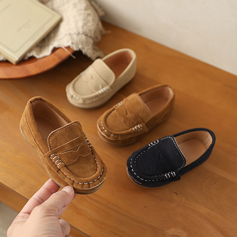 Crianças Mocassins Estilo Britânico Sapatos Casuais Meninos Meninas Uniforme Escolar Apartamentos