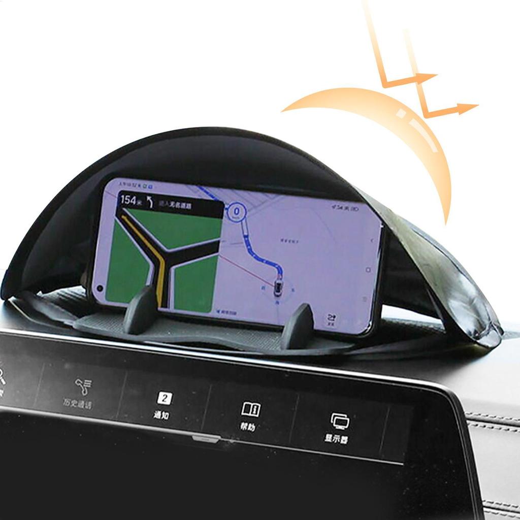 Viseira Solar GPS Dobrável Bloco De Luz Acessório Do Carro Sun Sombra Capa Para A Maioria Dos Carros Navegador Tela Pára