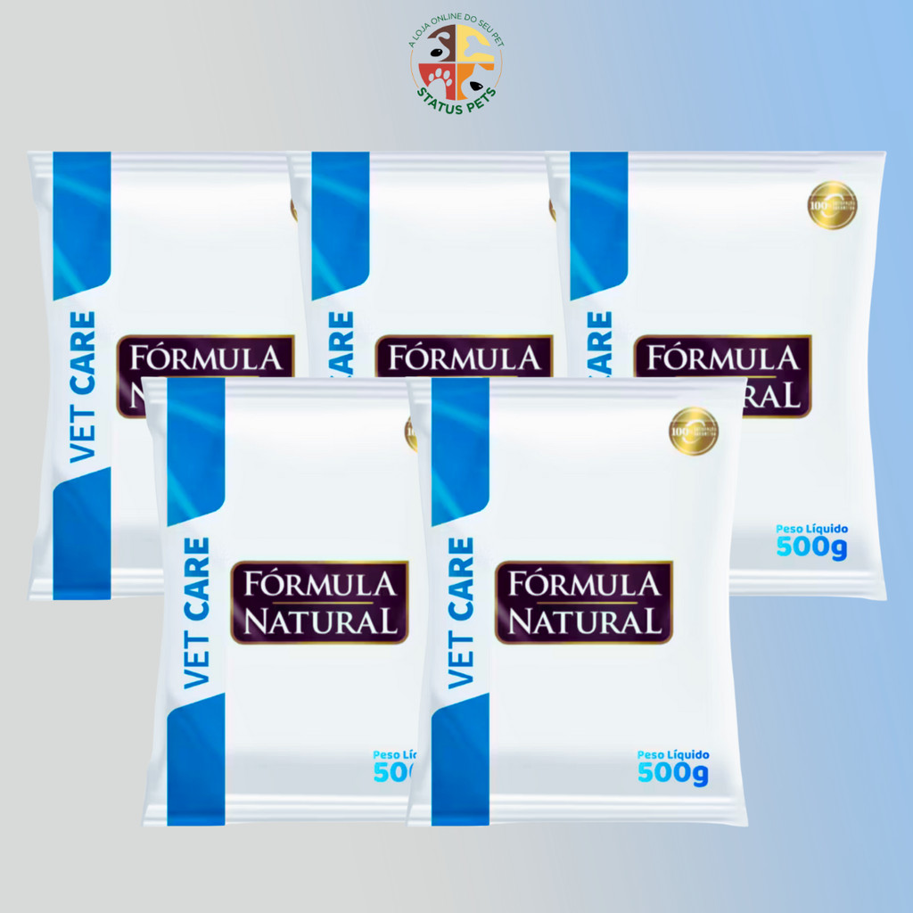 5 x 500g Ração Fórmula Natural Vet Care Urinária para Gatos Adultos