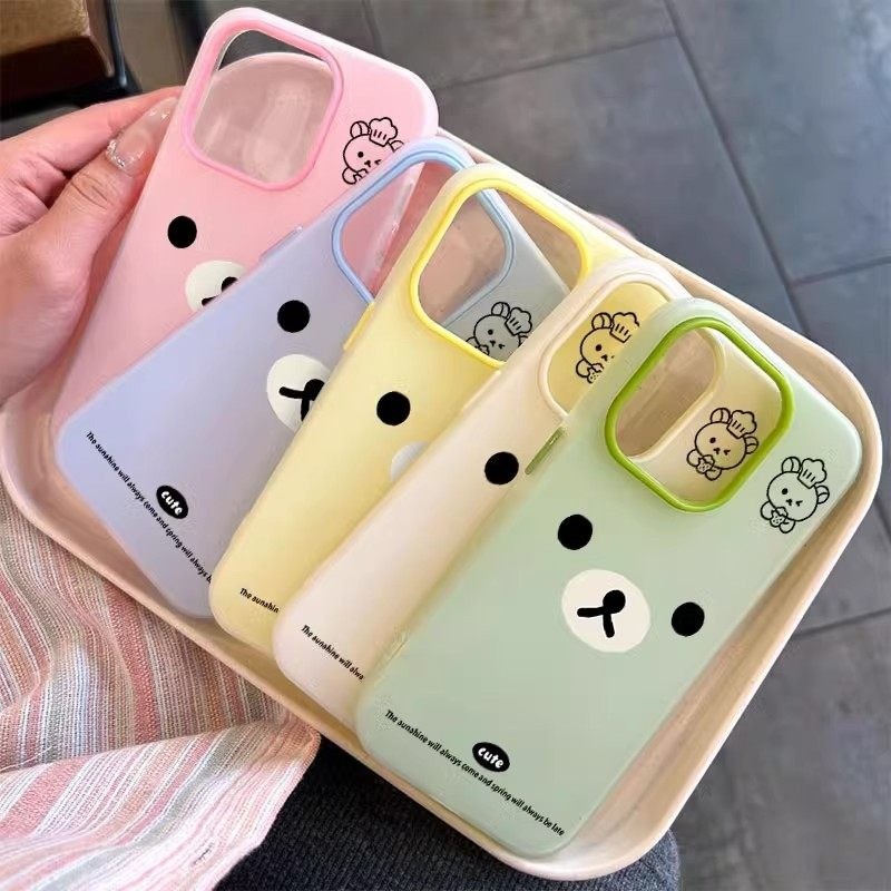 Bonito Pequeno Urso Marcon Cores Geléia Caso Para Samsung A17 A07 A26 A06 A16 A35 A54 A05S A05 A15 A14 A13 A52 A04S A03S