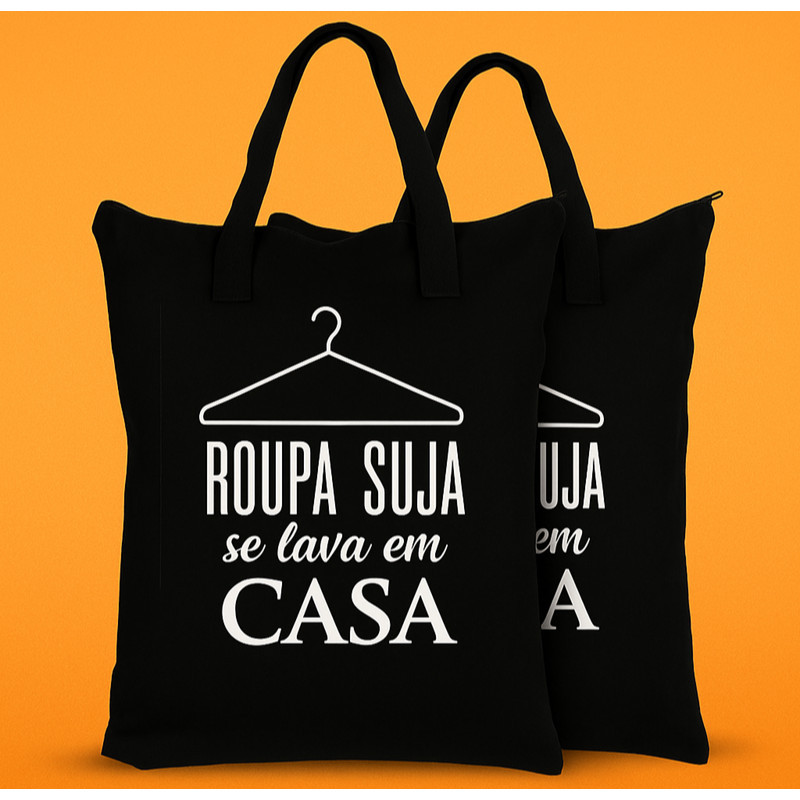 KIT 2 Sacos para Roupas Sujas de Viagem  passeios Reforçado Impermeável e com Zíper