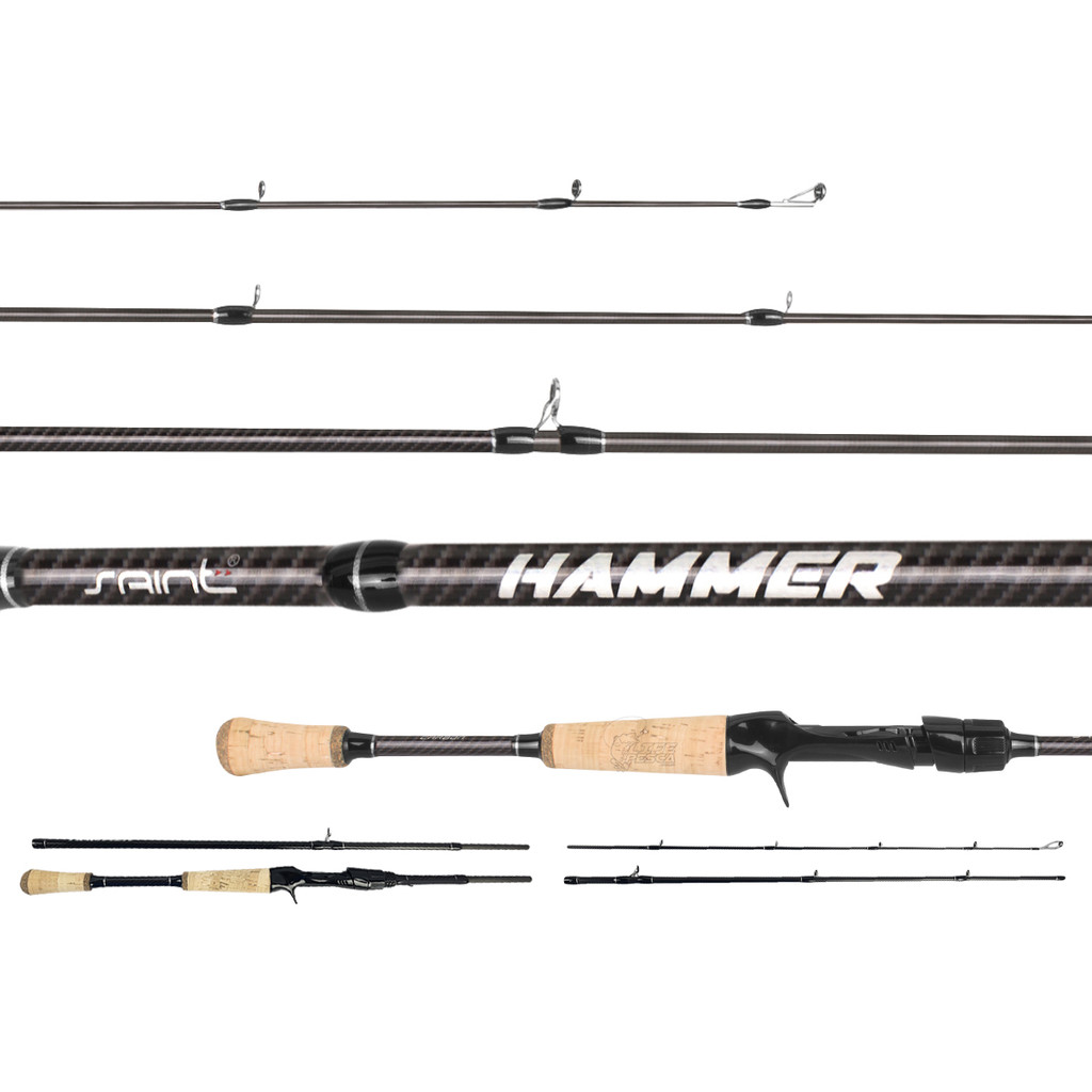 Vara Para Carretilha Saint New Hammer 5'8'' (1,73m) 7-17Lbs - 584BC - 4 Partes