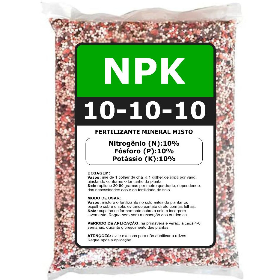 Adubo Fertilizante NPK 10-10-10 em Oferta na Shopee