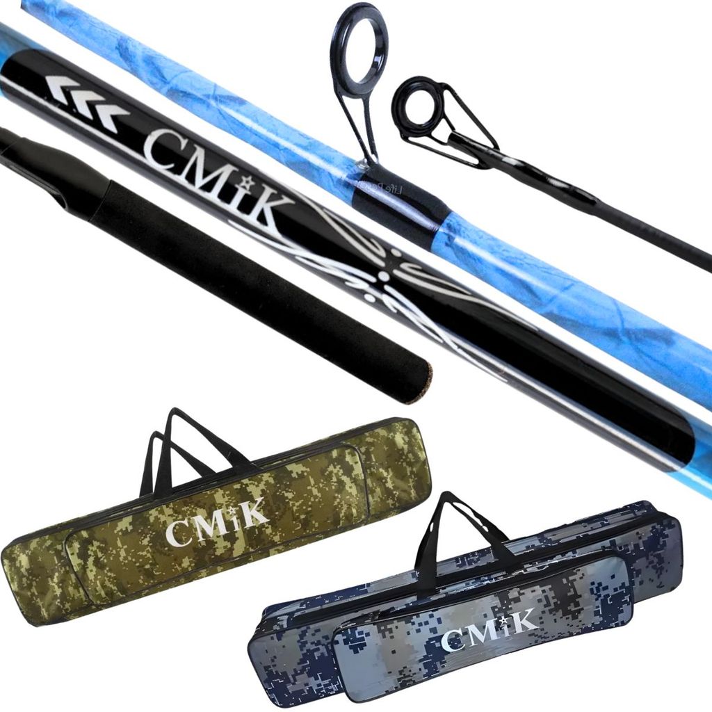 Kit Pesca Cmik Vara 1,50m 80% Carbono  2P + Porta Varas