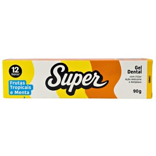 Gel Dental Frutas Tropicais e Menta Super Cimed 90g em Oferta na Shopee