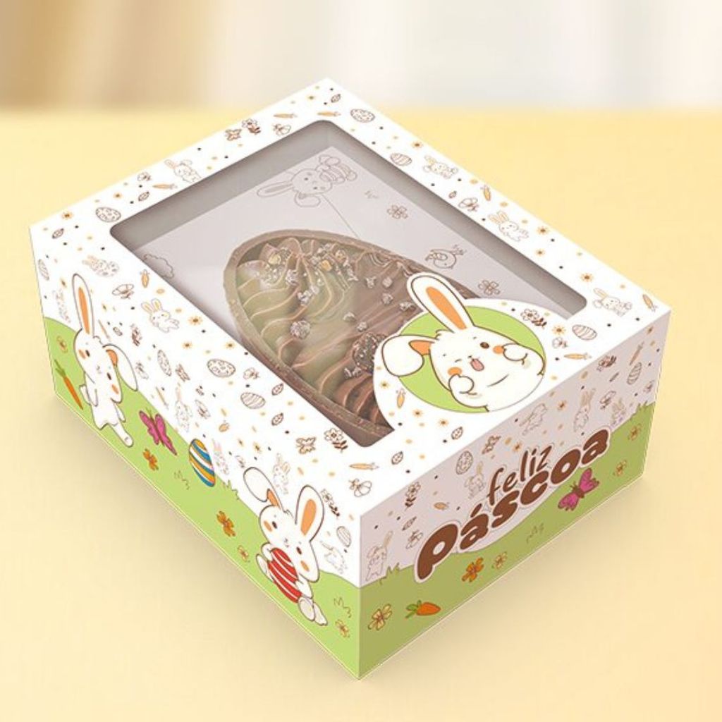 10 CAIXA P/OVO DE PÁSCOA COLHER AJUSTAVEL 250/350G OU 2X150G - PÁSCOA COLORIR 5871 ( IDEIA PÁSCOA 2026 )