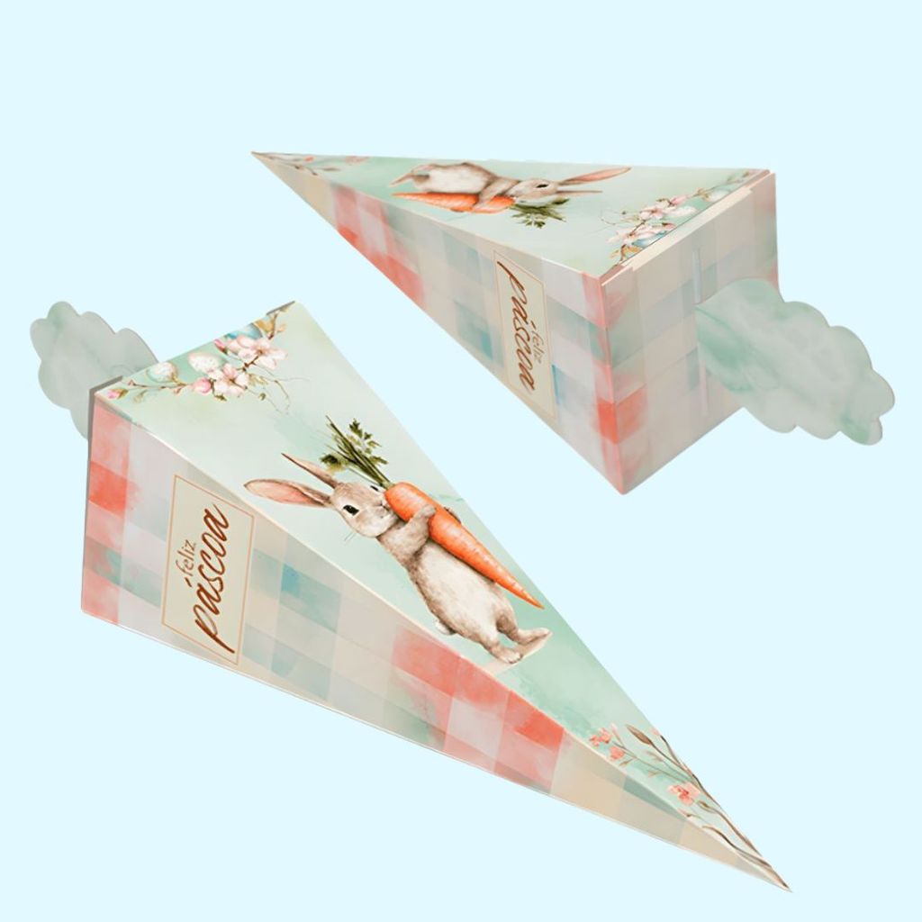 20 CAIXA CONE CENOURA - PASCOA ENCANTOS 5868 ( IDEIA PÁSCOA 2026 )