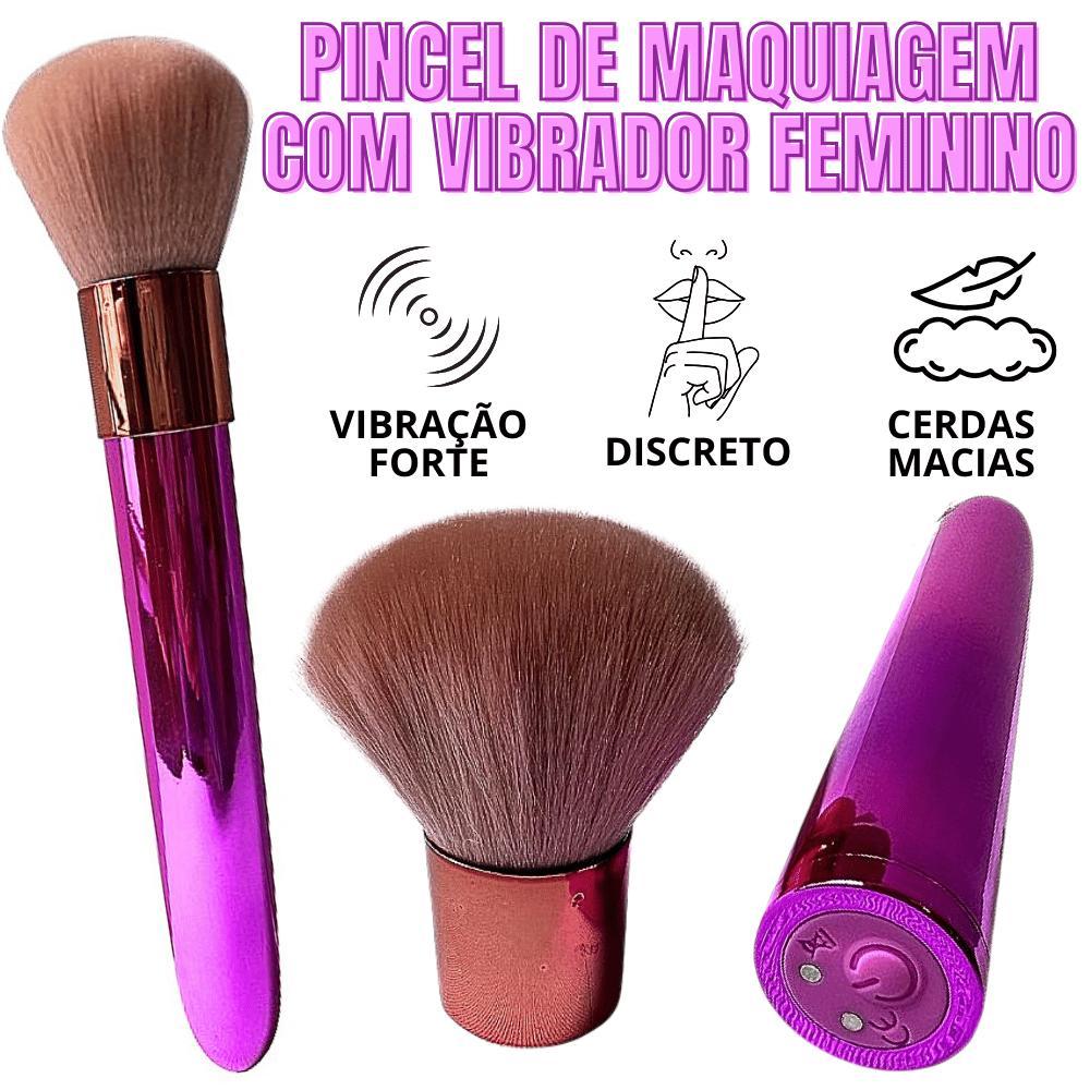 Pincel Vibrador Discreto Secreto Vibrador Feminino Recarregável Pincel Maquiagem Clitóris Ponto G em Oferta na Shopee