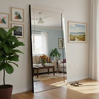 Espelho Grande Corpo Inteiro 185x90cm Dubai Yescasa Prata em Oferta na Shopee