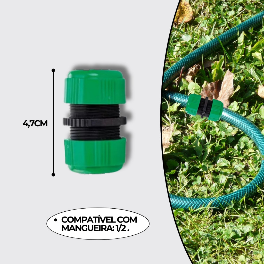 Emenda de Mangueira de Jardim Rápida Adaptador 1/2 · foto 2