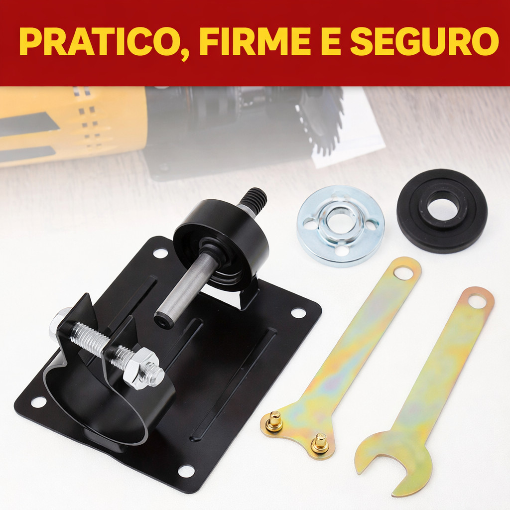 Suporte Adaptador Furadeira Retífica para Corte e Polimento Disco até 100mm