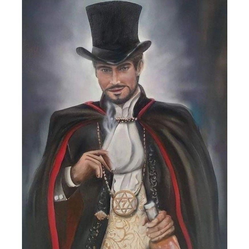 Quadro Decorativo Exu Sete Encruzilhadas a noite Placa Decorativa MDF 7 Encruza ENVIO IMEDIATO