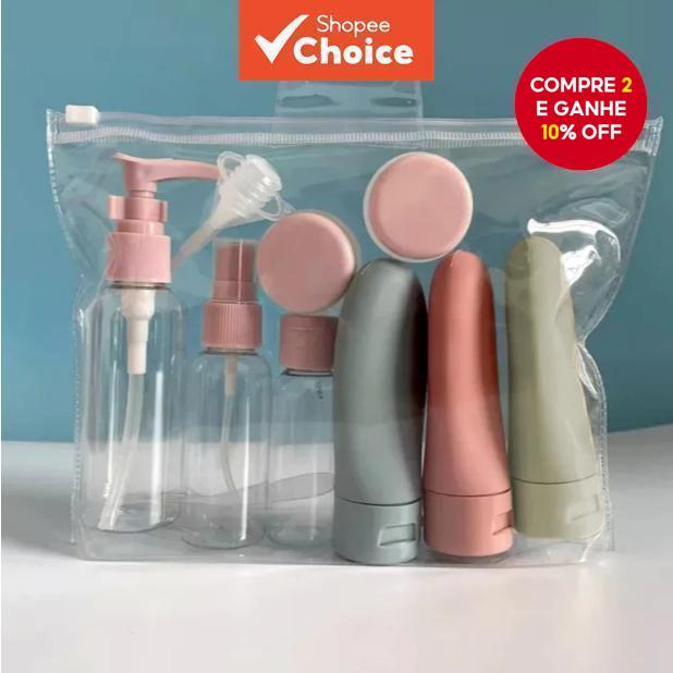 Frascos De Higiene Pessoal Para Viagem De 6 Unidades-Recipientes Cosméticos À Prova De Vazamentos Líquidos