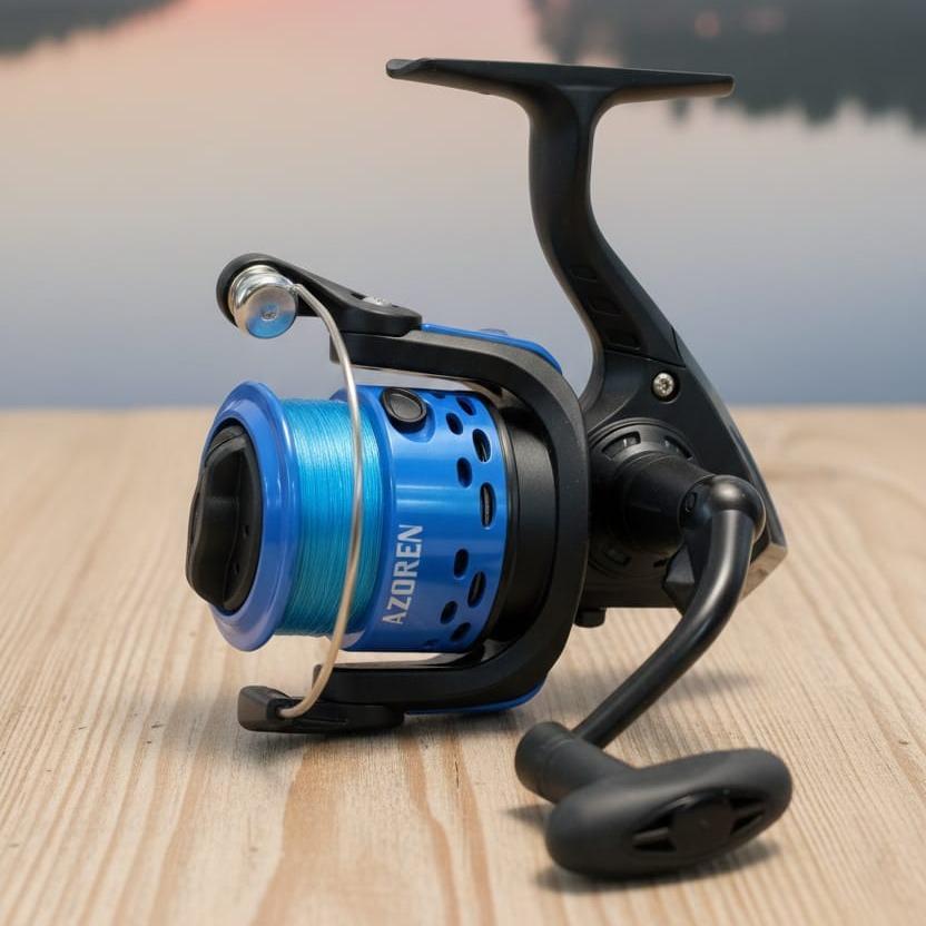 Molinete Jaú Pesca com Linha | Leve e Resistente | Pronto para Pescar Suporte 12kg Ja Vai com Linha