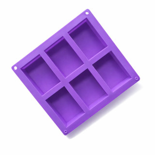 Forma Molde Silicone 6 Cavidades Sabonete Retangular em Oferta na Shopee
