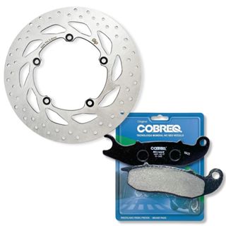 Disco de Freio Dianteiro Fazer 250 Abs 2018 A 2023 + Pastilhas Cobreq em Oferta na Shopee