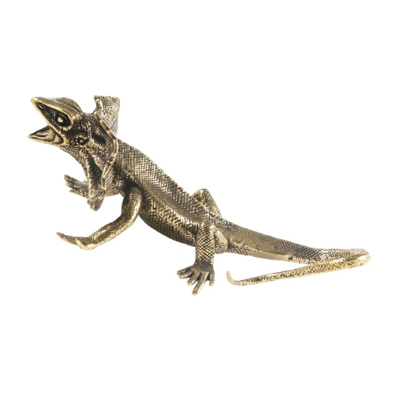 FQMM Guarda-Chuva Bronze, Escultura Lagartos, Tendência Antiga, Peça Exibição Animais Para Zona