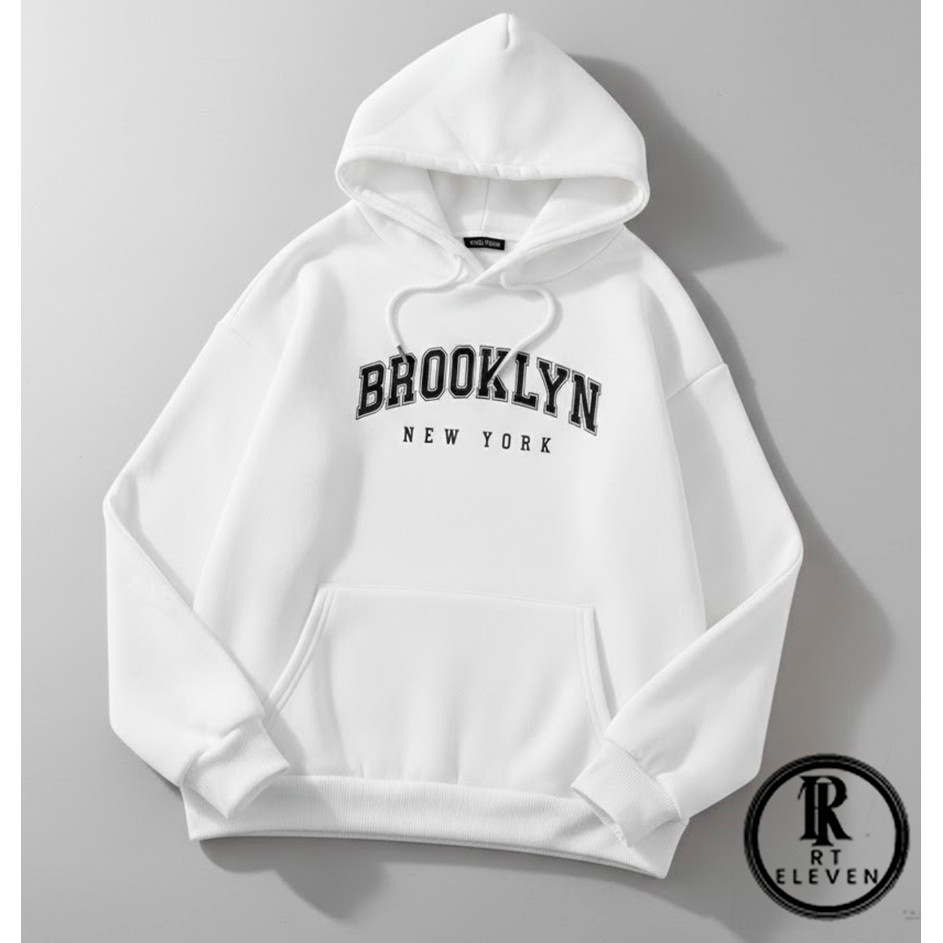 Blusa De Moletom Feminino Casaco de Frio Brooklyn  Casal Personalizado Linha premium com Bolso e Capuz em Oferta na Shopee