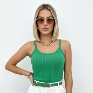 Kit Com 3 ou 4 Regatinhas Feminina Com Bojo Alcinha Canelada Tendencia 2026 em Oferta na Shopee