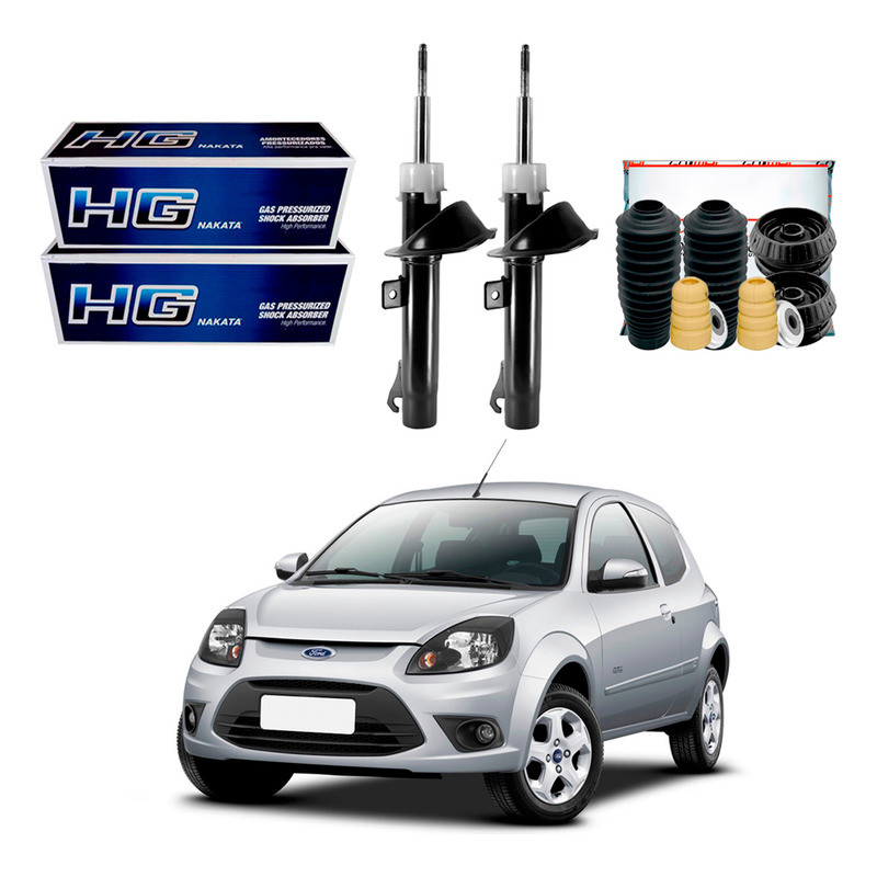 Kit Amortecedor Batente Coifa Dianteiro Ka 1.0 2011 A 2013