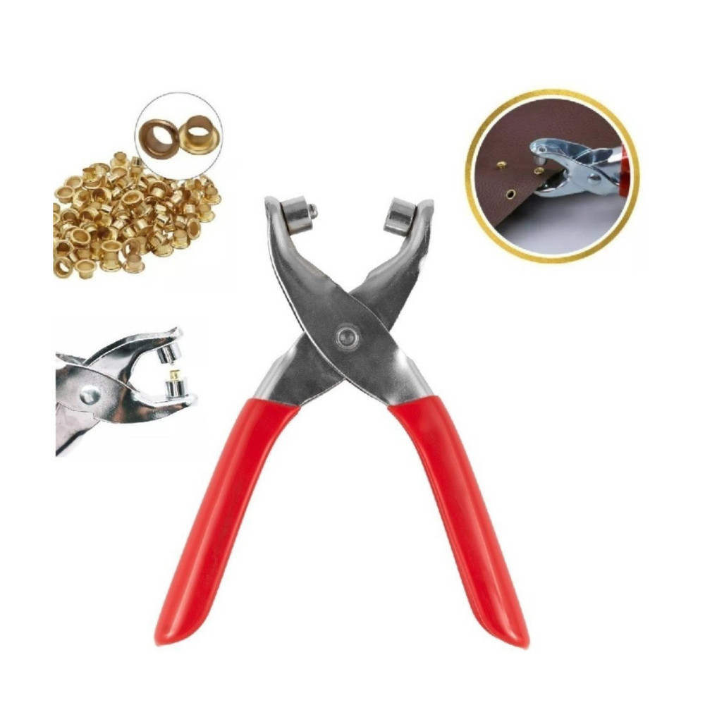 Alicate Aplicador Com 100 Botões De Metal De Pressao Para Roupa