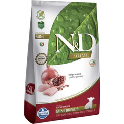 N&D Prime para Cães Filhotes de Raças Mini e Pequenas Sabor Frango e Romã 2,5Kg