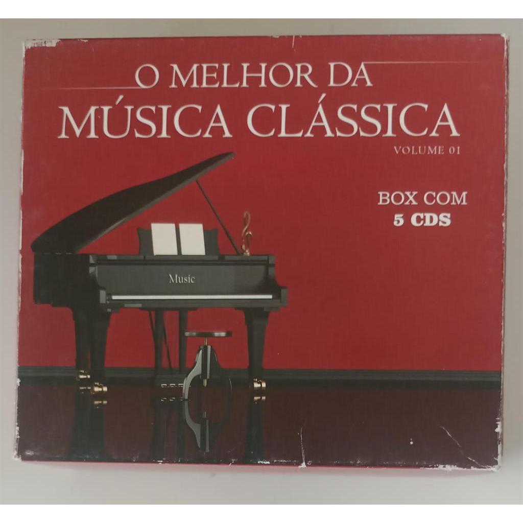 CD VÁRIOS ARTISTAS O MELHOR DA MÚSICA CLÁSSICA - 5 CDS