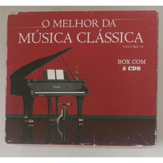 CD VÁRIOS ARTISTAS O MELHOR DA MÚSICA CLÁSSICA - 5 CDS