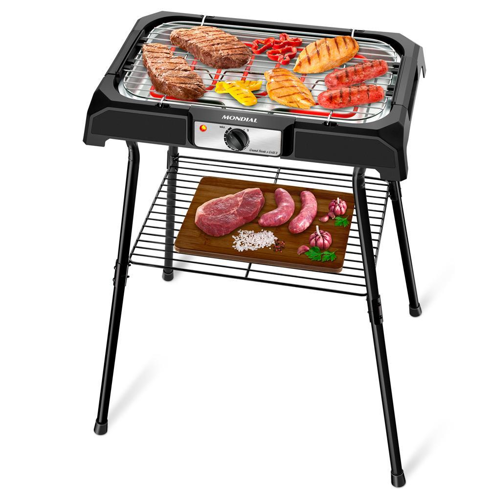 🛍️ Churrasqueira Elétrica Mondial Preto 2000W CH-06