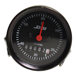 Horímetro Fundo Preto E Aro Preto com Iluminação 52mm Bivolt Universal - DNI 4501 em Oferta na Shopee