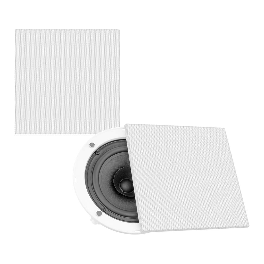 PAR ARANDELA TARAMPS QUADRADA 6 POLEGADAS 40 WATTS RMS