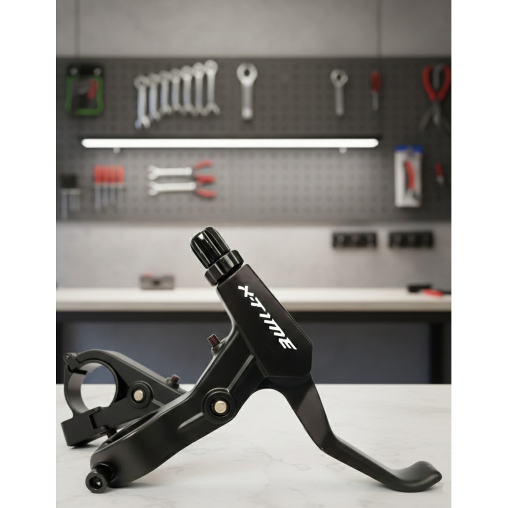 Par Manete Freio V Brake Ou Disco Tsw Alumínio Maçaneta Freio Bike Preta XTime