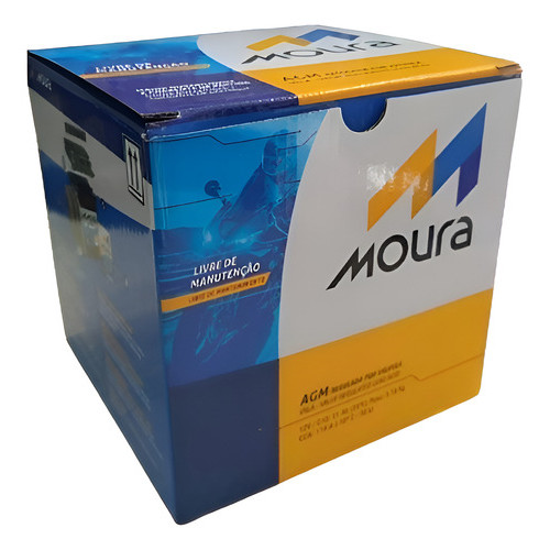 Bateria Moura Ma9-e Mais Forte 9ah Shadow 600 / Dominar 400 Esquerdo