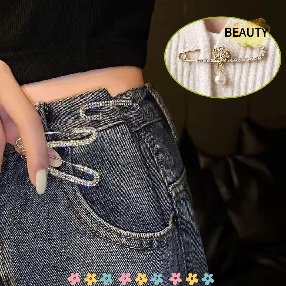 Fivela De Lenço BEAUTYHOMEBR , Broches Luxuosos De Strass Brilhantes , Alfinetes De Fixação De Roupas De Cristal