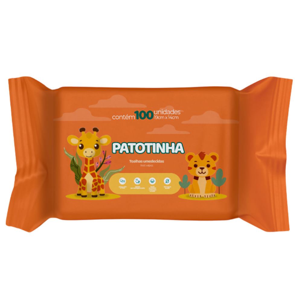 Toalhas Umedecidas Patotinha 100 Unidades em Oferta na Shopee