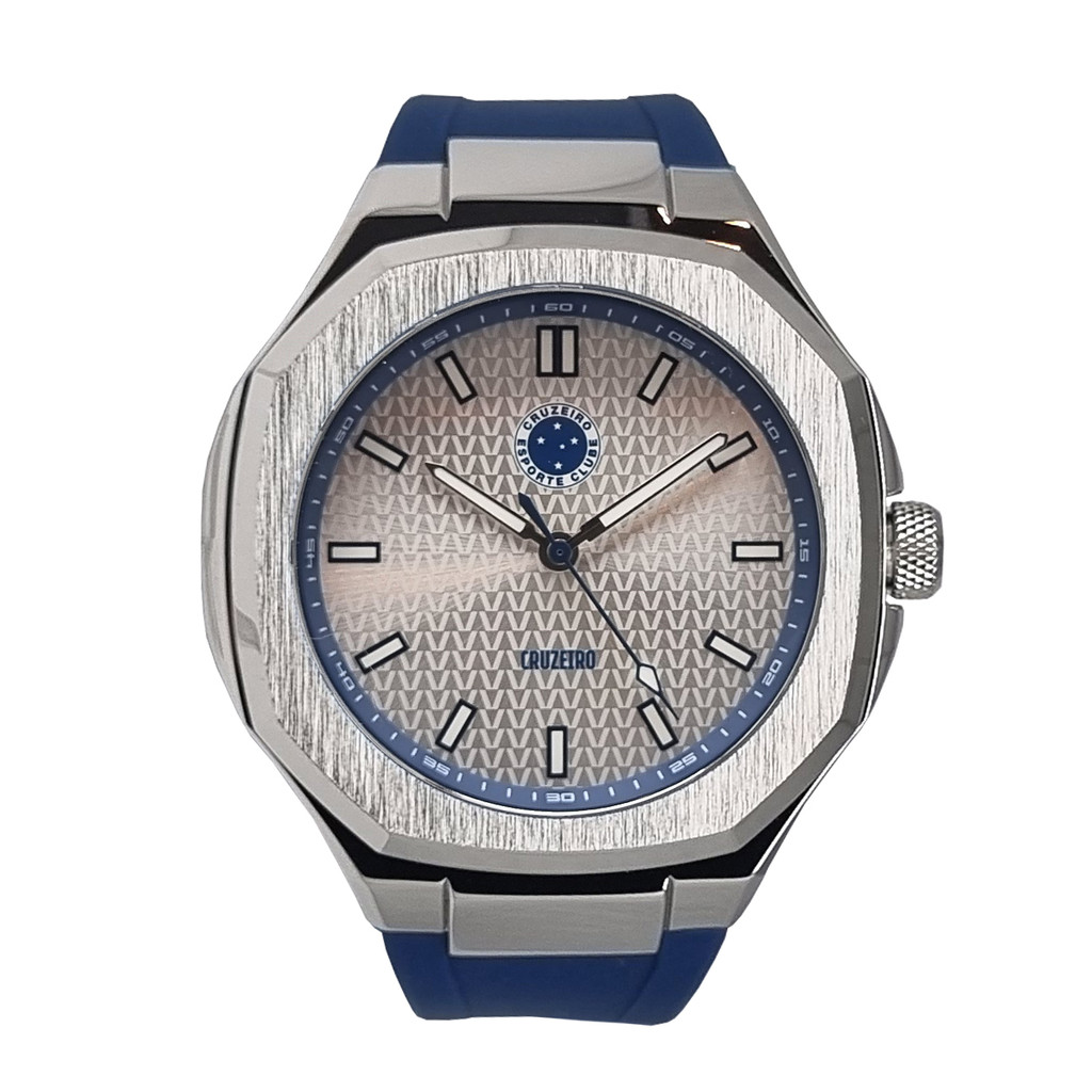 Relógio Oficial Cruzeiro Pulseira Azul CRU-002-2
