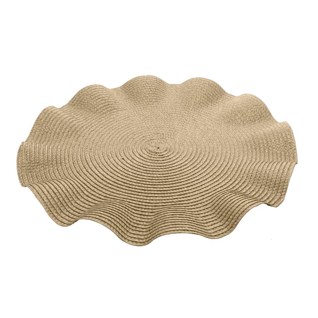 Lugar Americano Babado Mesa Posta Com 38cm Redondo Grande Dourado Azul Rosa Cinza Jantar Refeição