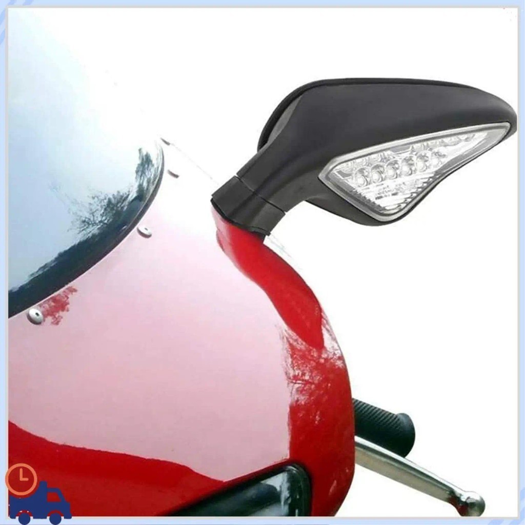 Espelho Retrovisor Durável Para Motocicleta , Com Sinal De Seta , LED Ducati 848 1098 1098S 1098R 1198 1198S 1198R