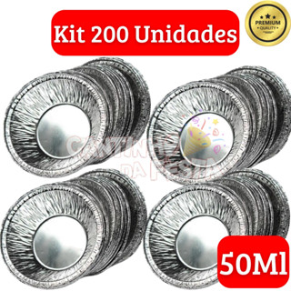 200 Forminhas para Empada Alumínio 50ml Prática Descartável Padaria Confeitaria em Oferta na Shopee